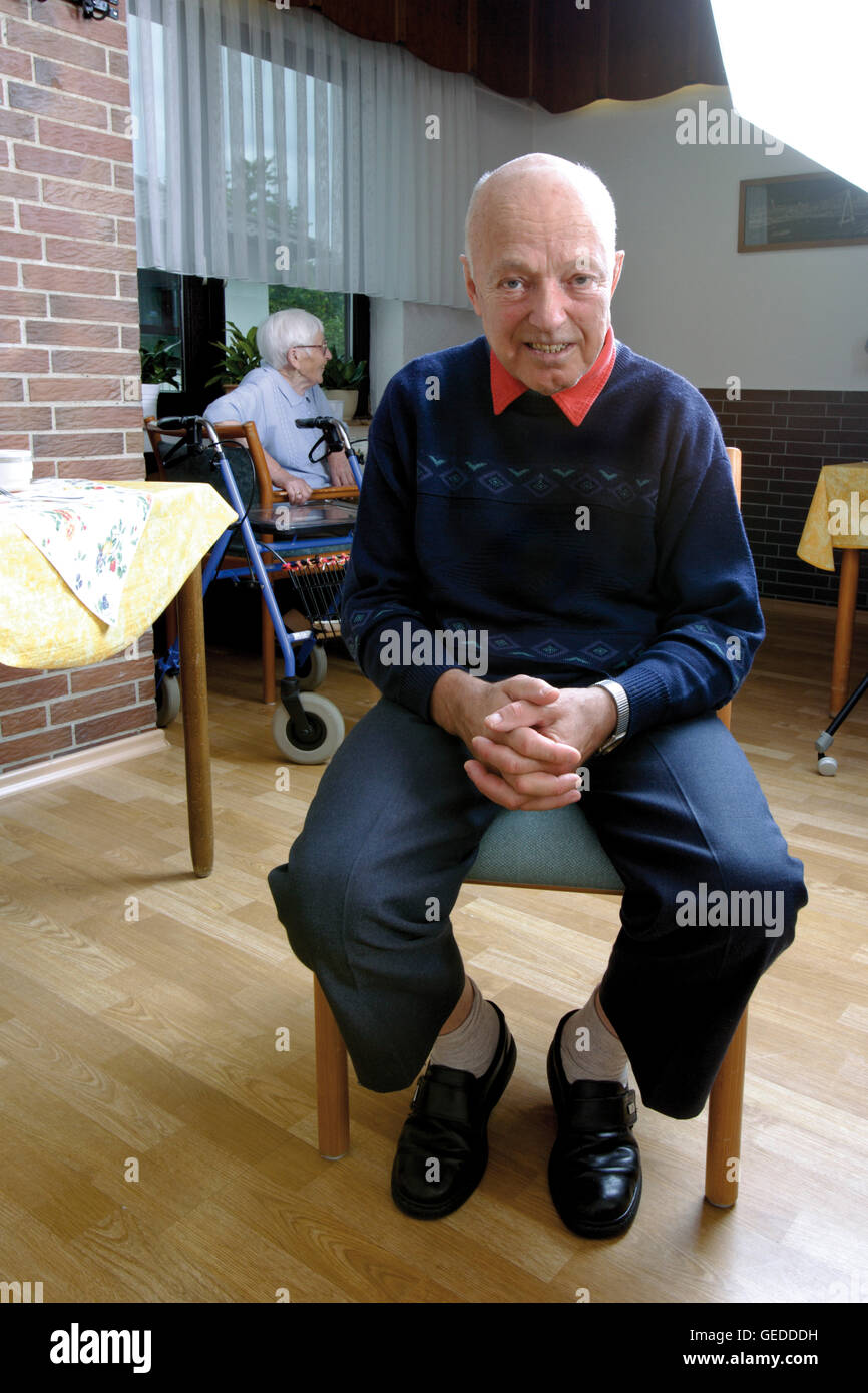 Resident of a nursing home Stock Photo