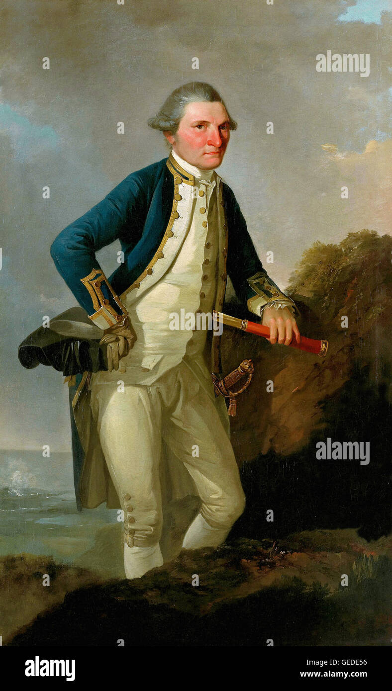 John Webber - Portrait of Captain James Cook Stock Photo