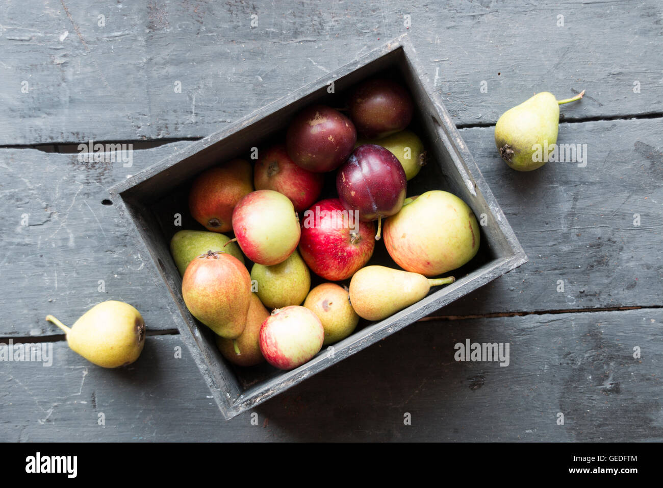 Fruits mix fresh fruit dessert hi-res stock photography and images - Alamy