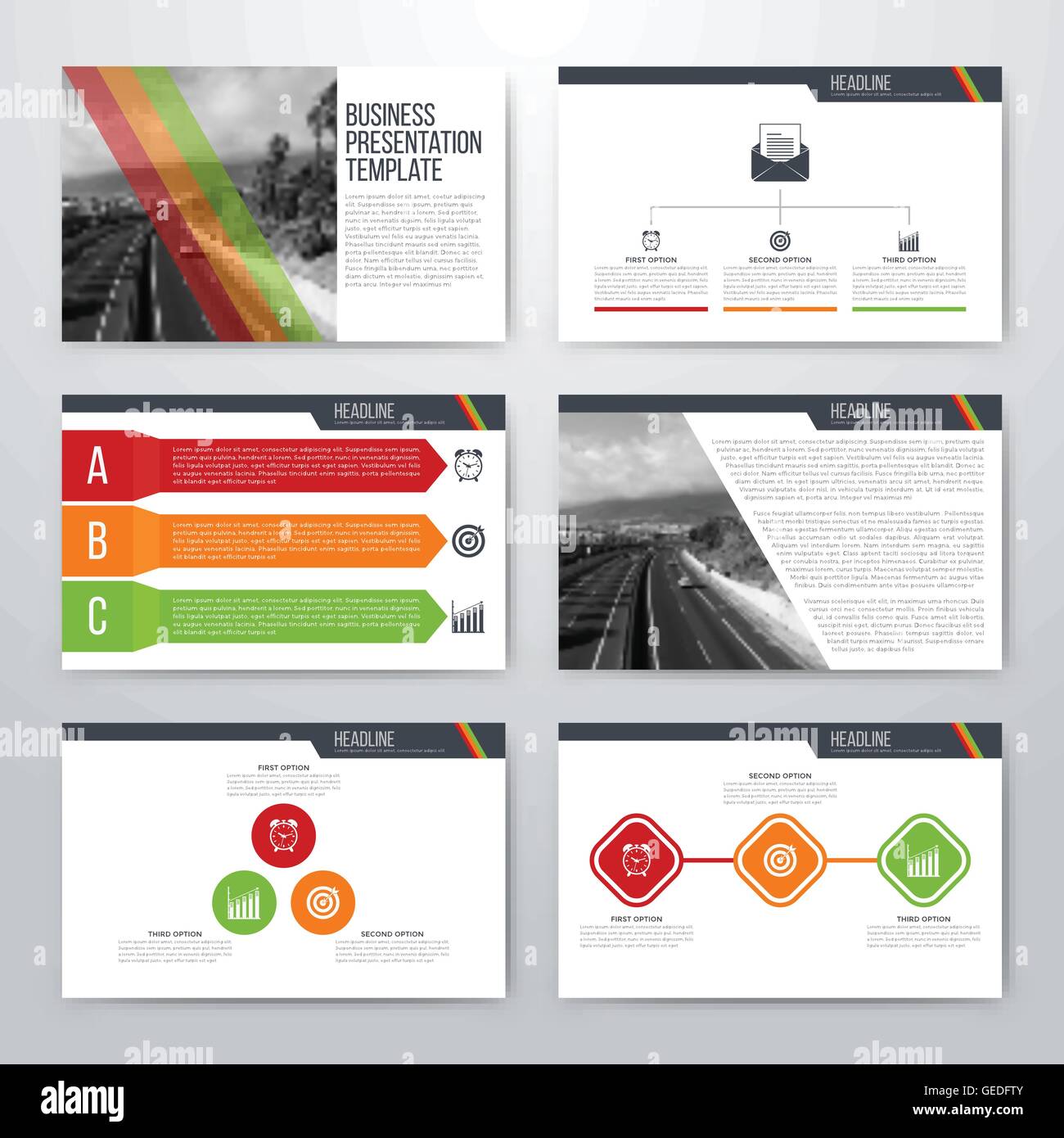 Infographics presentation template flat design Stock Vector Image & Art ...