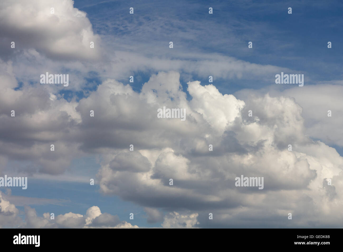 Big white clouds in the sky Stock Photo - Alamy