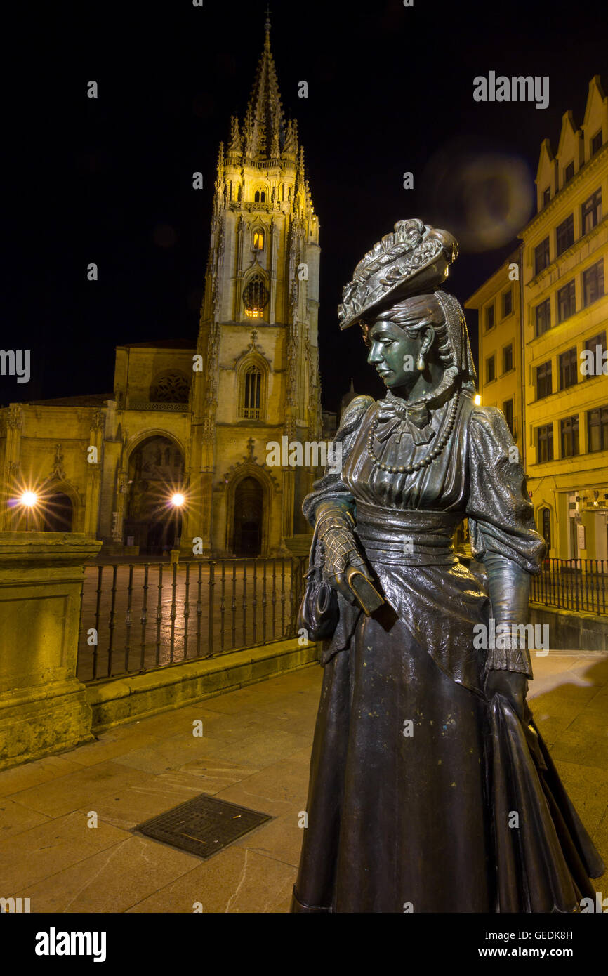 Famous statue of the Regent, Oviedo, Spain Stock Photo Alamy