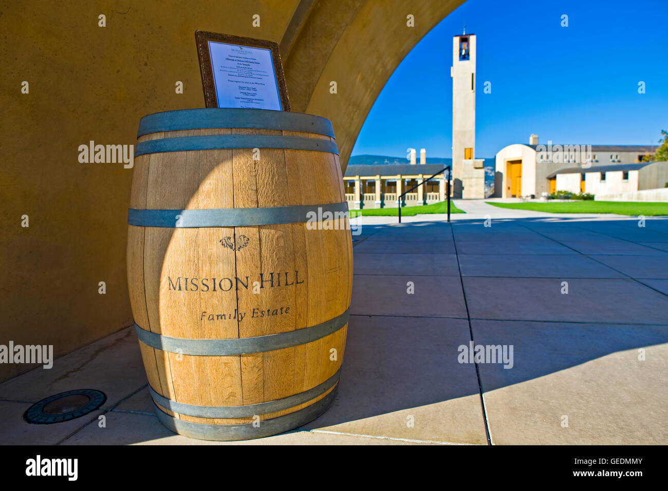 geography / travel, Canada, British Columbia, Kelowna, Wine barrel and