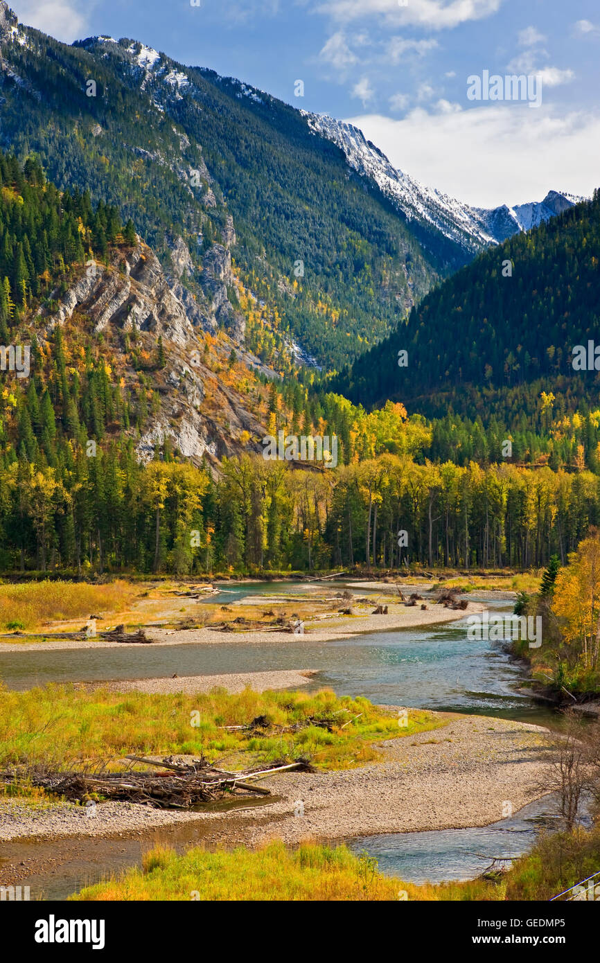 geography / travel, Canada, British Columbia, East Kootenay A, Elk River and the Mount Broadwood Heritage Conservation Area, East Kootenay, British Columbia, Stock Photo