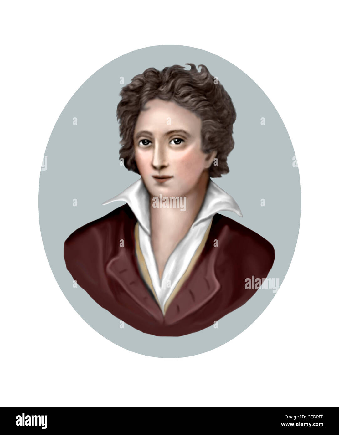 Percy Bysshe Shelley, 1792-1822, Poet Stock Photo