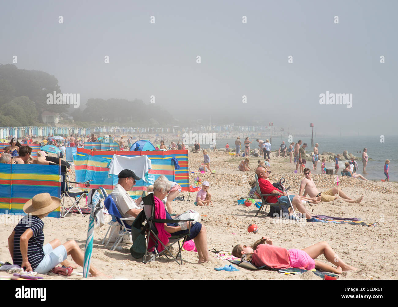 British Summertime, holidaymakers enjoying the warm temperatures on
