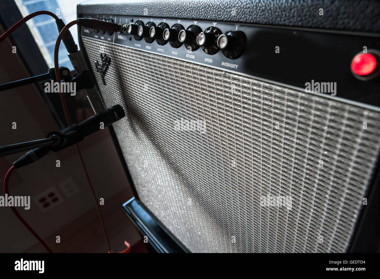 Amplifier in Recording Studio Stock Photo Alamy