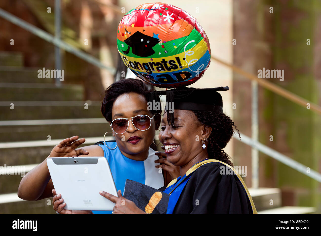 Graduation day at Coventry University, West Midlands, England, UK Stock