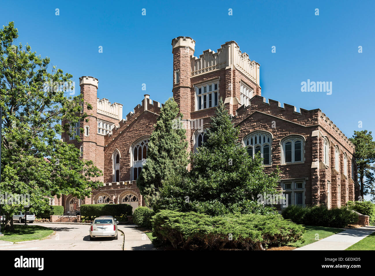 Macky Auditorium, University of Colorado, Boulder, Colorado, USA. Stock Photo