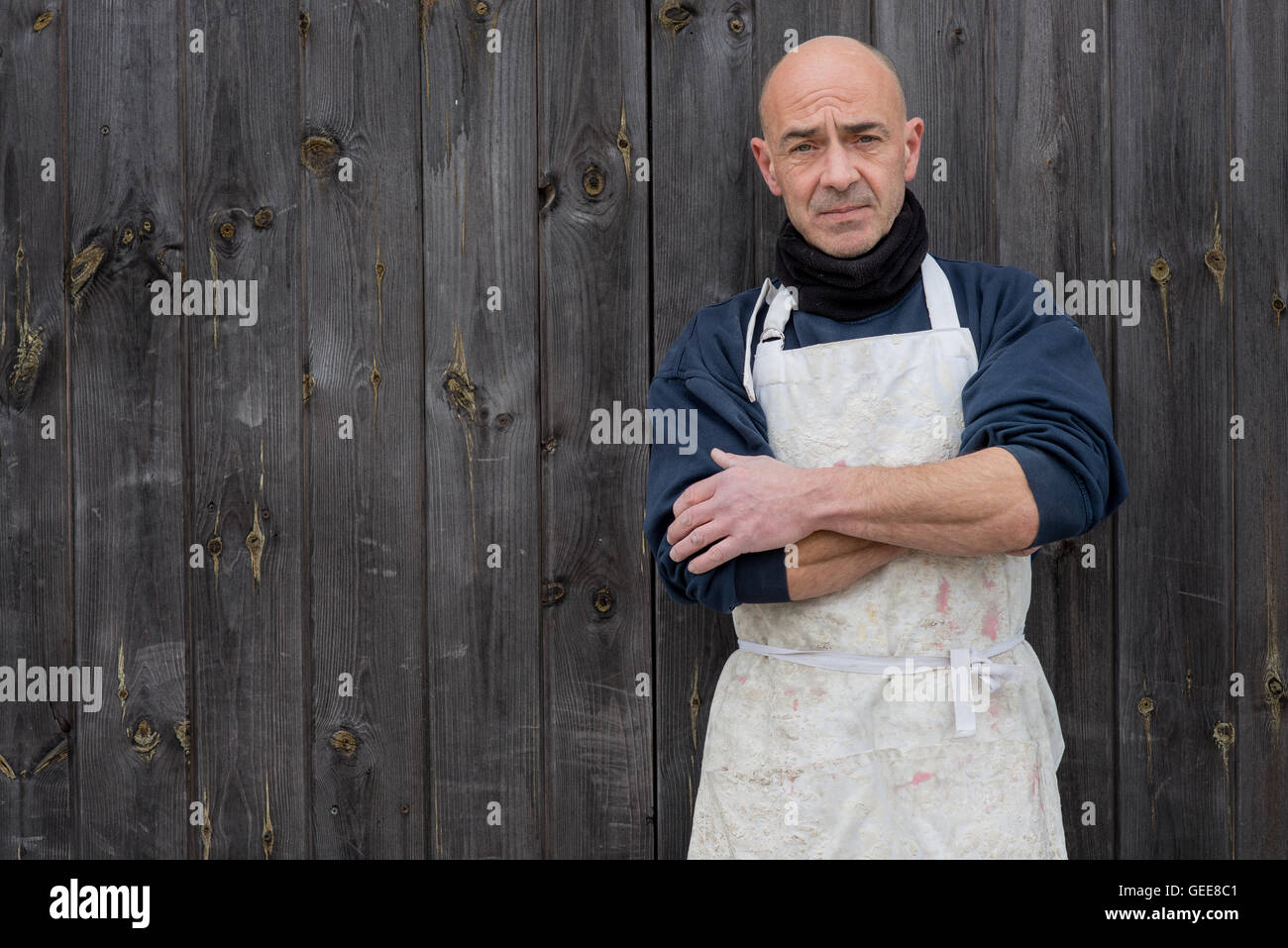 White apron hi-res stock photography and images - Alamy