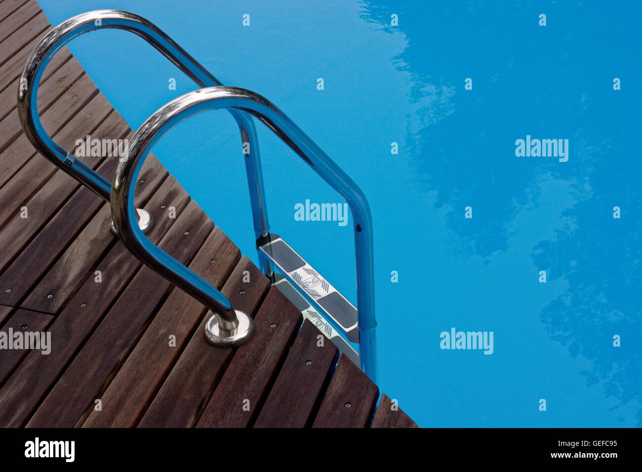 Handles of Swimming Pool Stock Photo Alamy