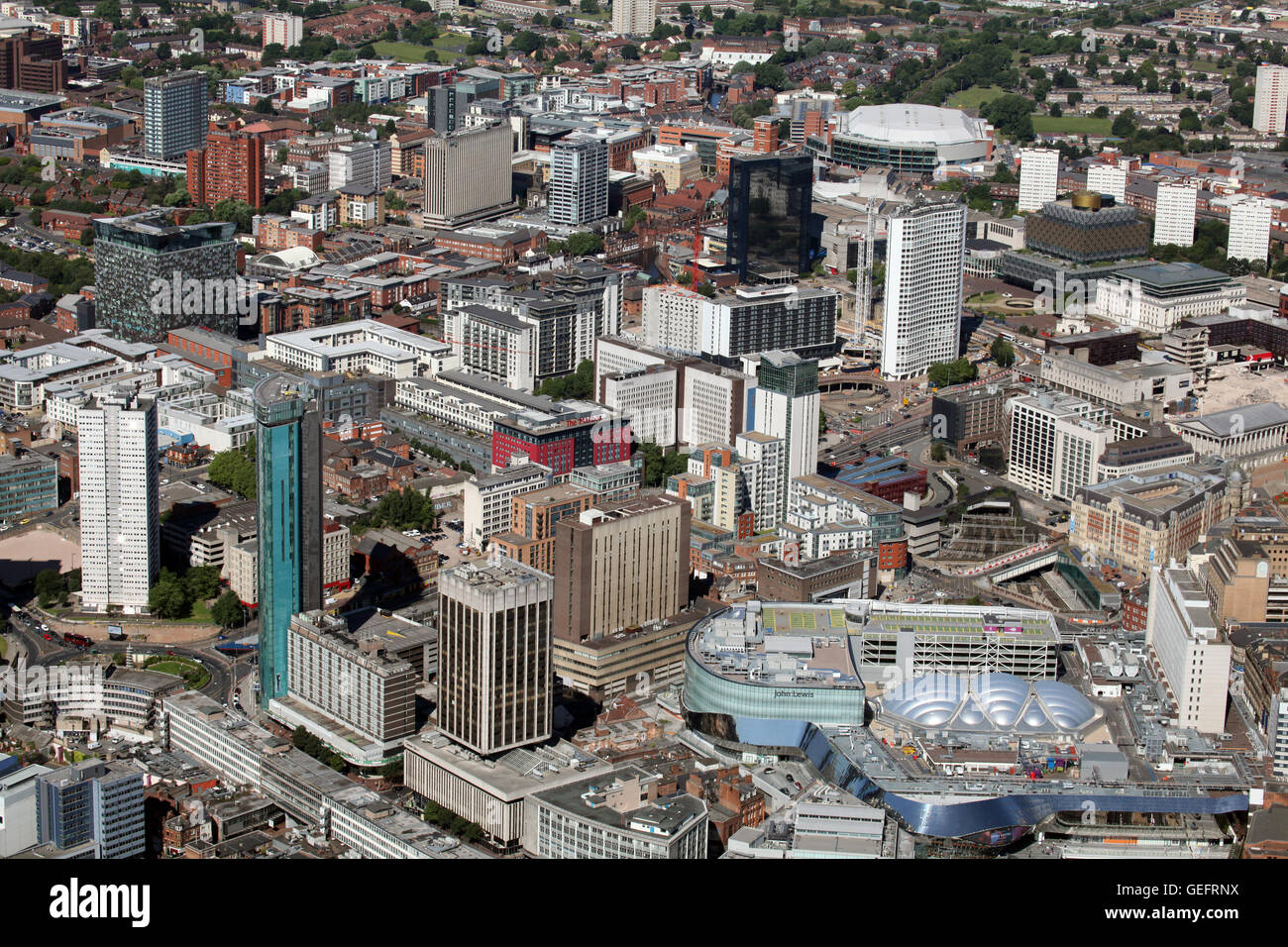aerial view of Birmingham city centre, UK Stock Photo  Alamy