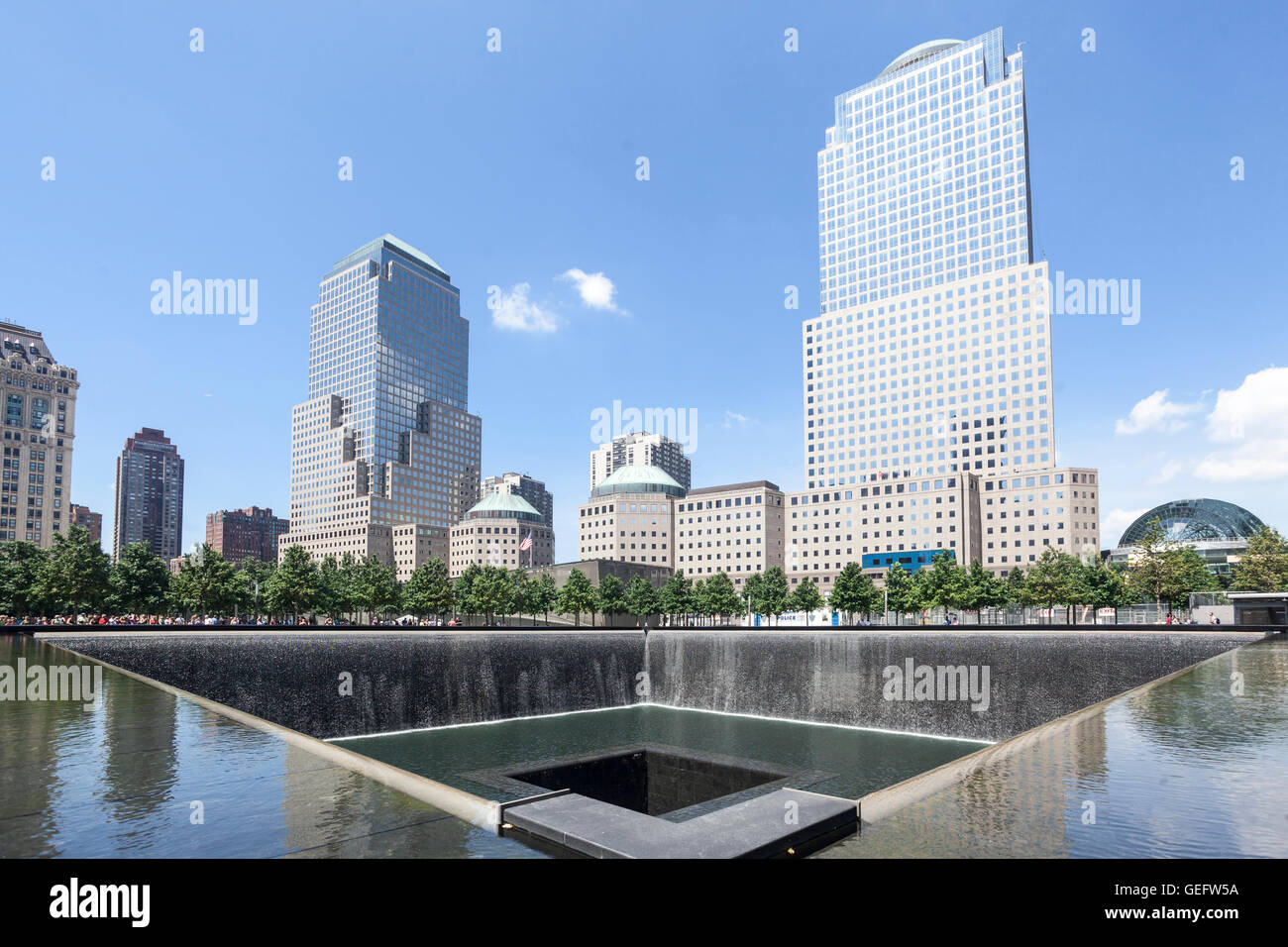 911 Memorial New York City Stock Photo