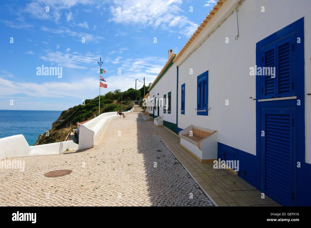 Benagil, house, houses, Algarve Stock Photo Alamy