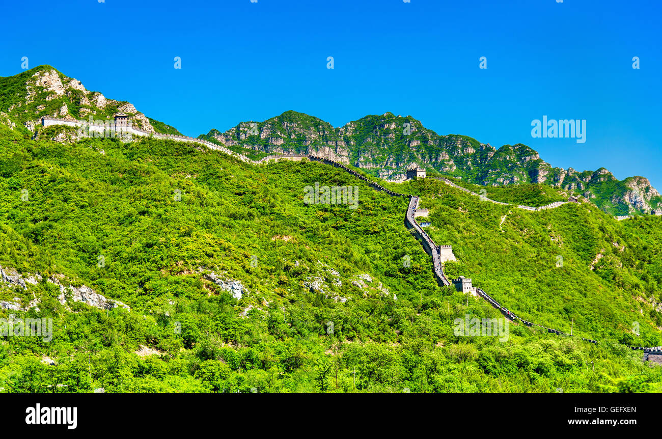The Great Wall of China at Juyongguan - Beijing Stock Photo