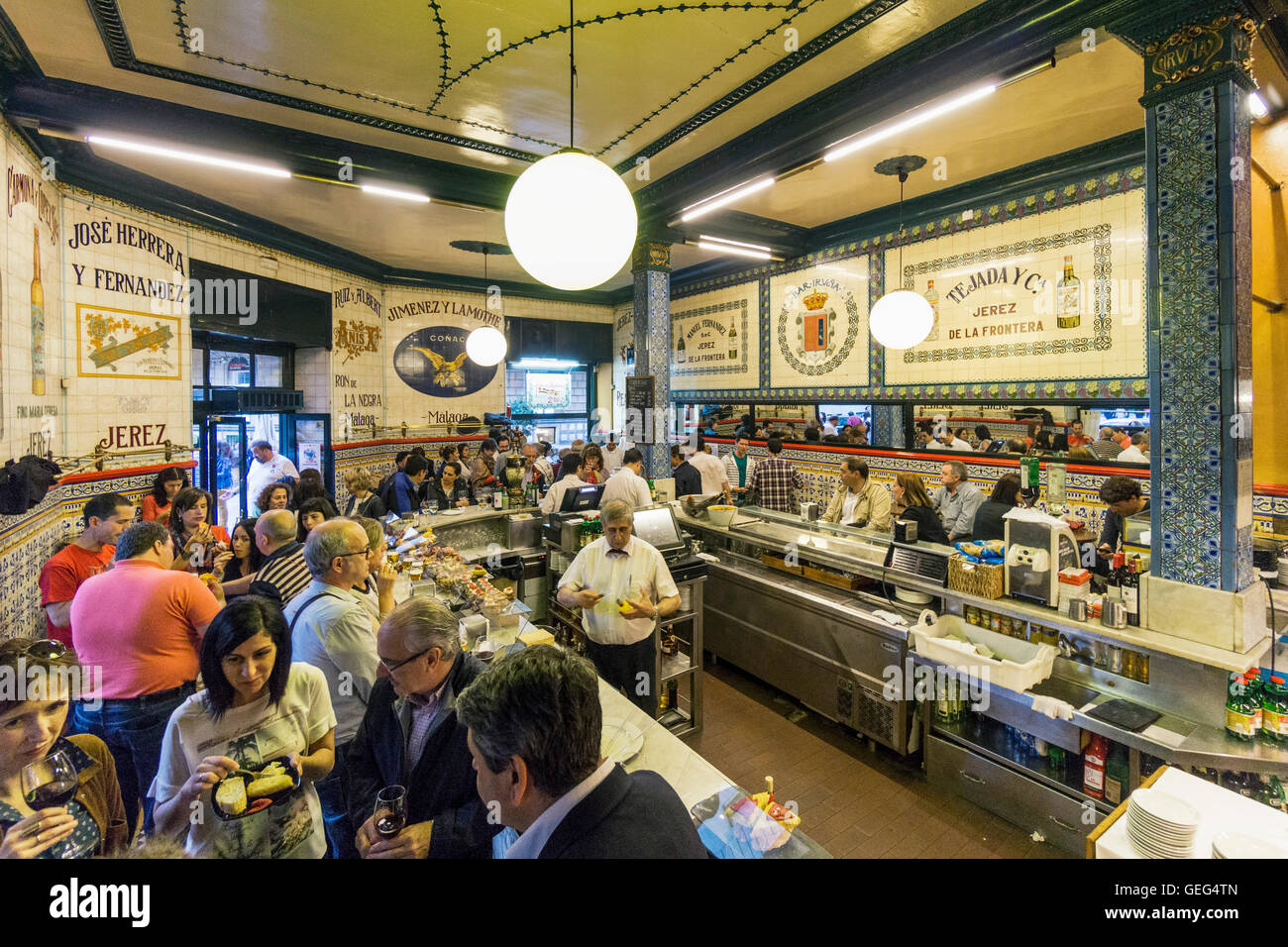 Tapaz Bar in Bilbao, Basque Country, Spain Stock Photo
