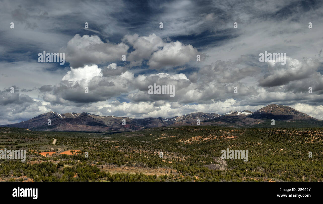 Utah's Abajo Mountains, south face Stock Photo Alamy