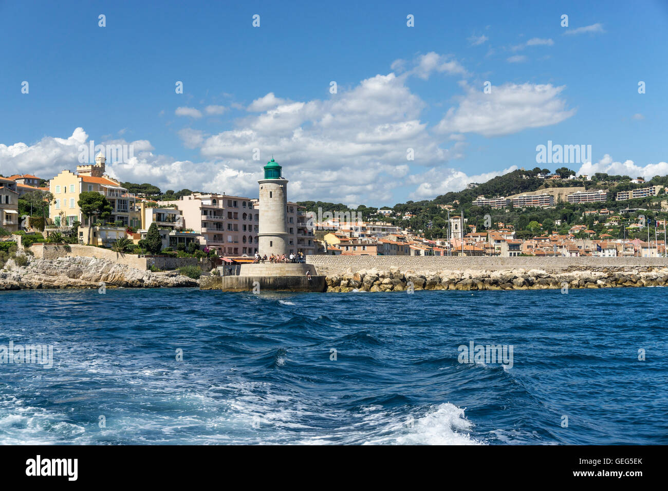 Lighthouse, Cassis ,  Cote d Azur,  French Riviera, France, Stock Photo