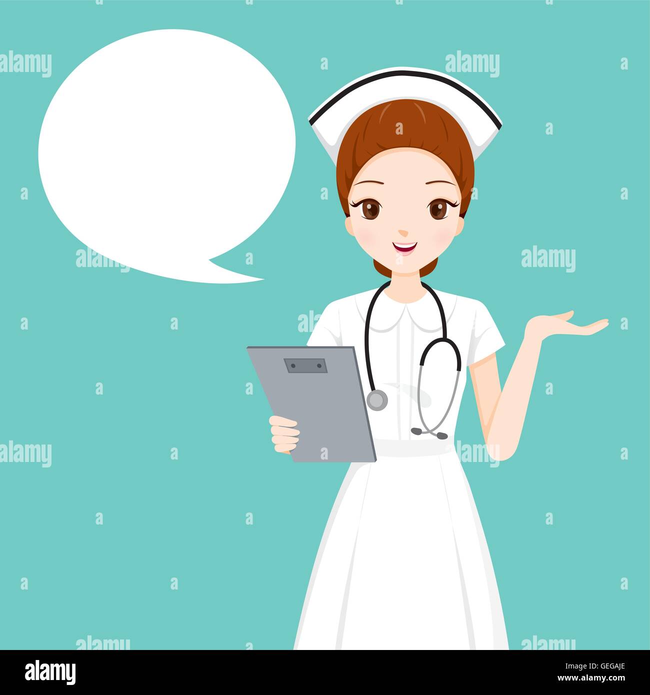 Nurse Holding Clipboard Talking, Physician, Hospital, Checkup, Patient