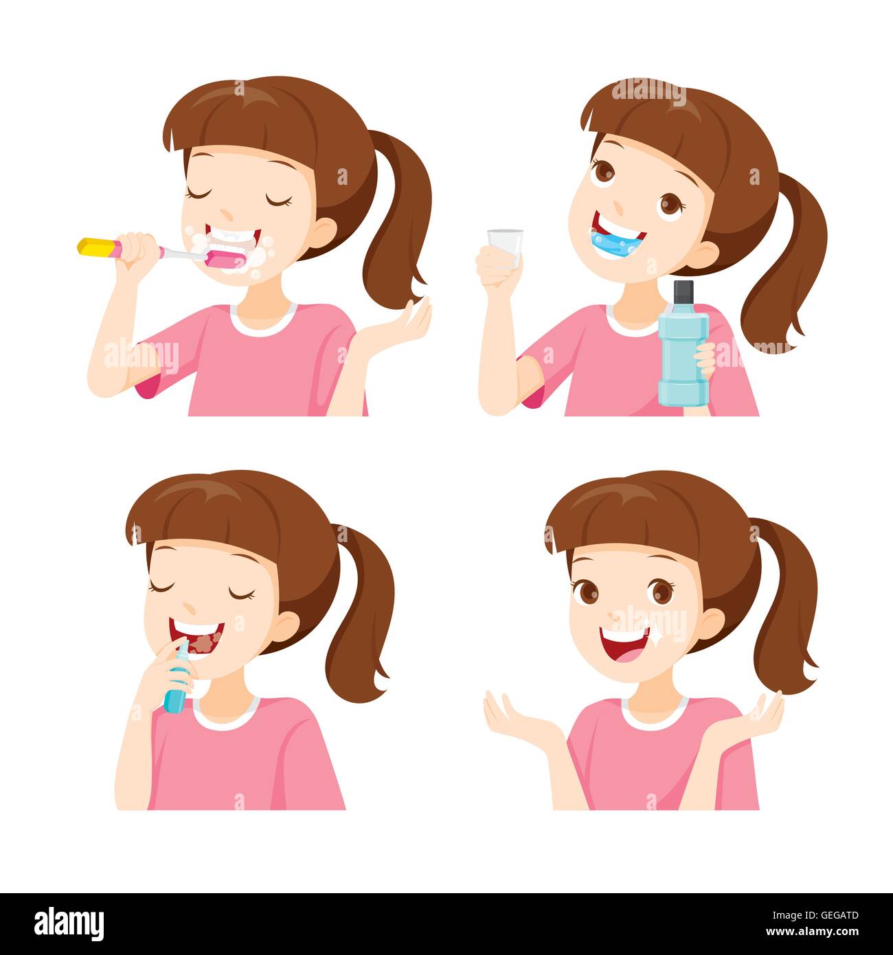 Girl Cleaning Teeth Set, Medical, Dentistry, Hospital, Checkup, Patient, Hygiene, Healthy, Treatment Stock Vector Image & Art - Alamy Girl Cleaning Teeth Set, Medical, Dentistry, Hospital, Checkup, Patient, Hygiene, Healthy, Treatment Stock Vector Image & Art - Alamy