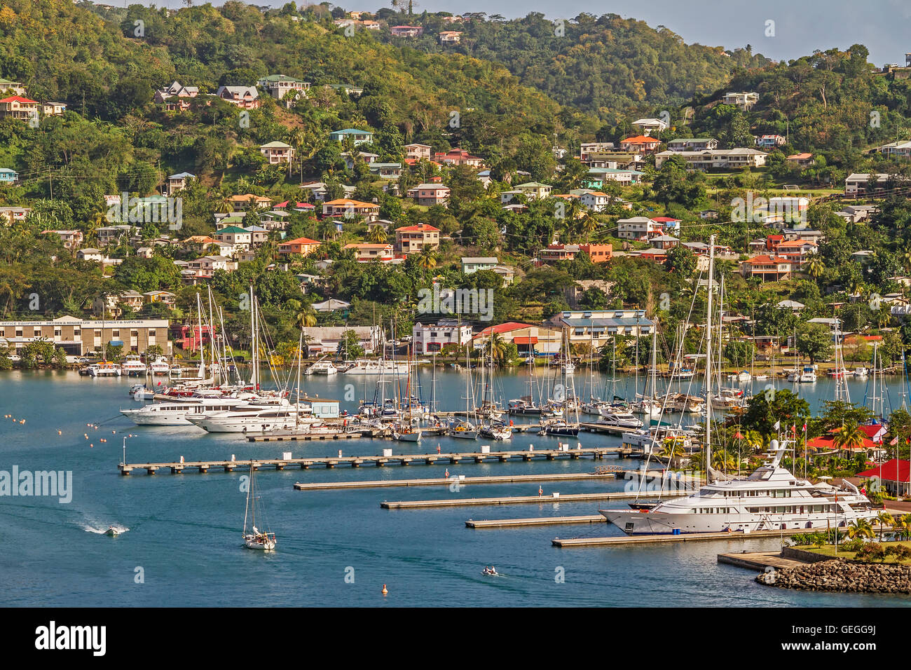 Marina St. Grenada West Indies Stock Photo Alamy