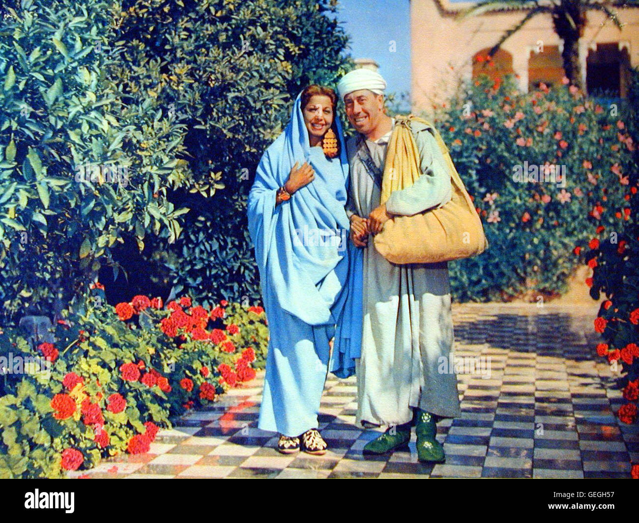 ?, Fernandel Ali Baba (Fernandel)   *** Local Caption *** 1954, Ali Baba Et Les Quarante Voleurs, Ali Baba Und Die Vierzig Raeuber Stock Photo
