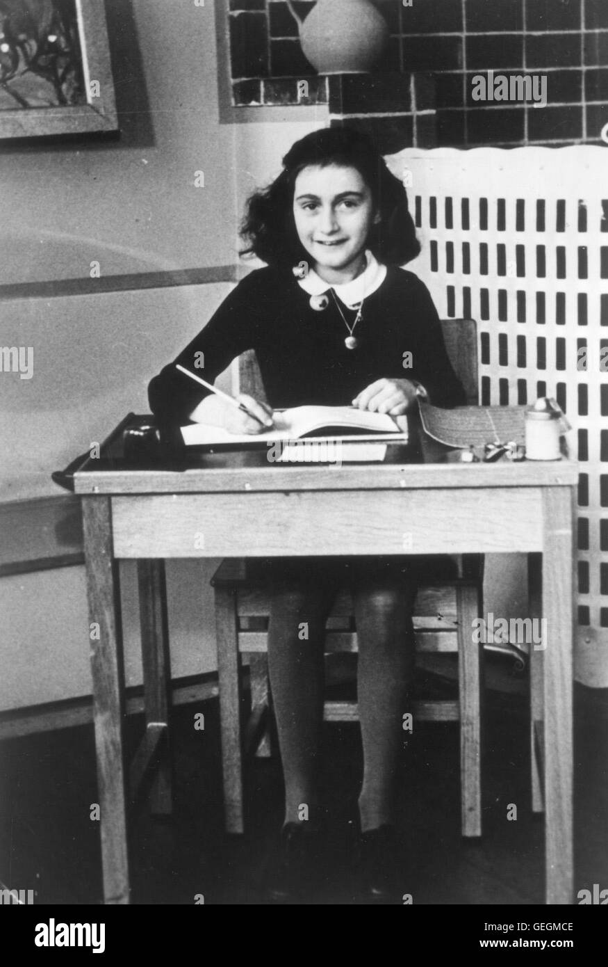 Anne Frank, Anne Frank, portrait, Anne Frank Remembered Stock Photo
