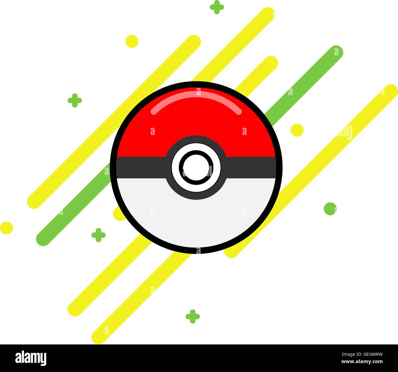 Vector color pokeball objects for play in team Stock Vector by ©vyshnevskyy  116653256