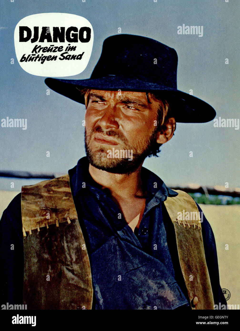 Szenenbild, Cjamango, Django - Kreuze Im Blutigen Sand Stock Photo