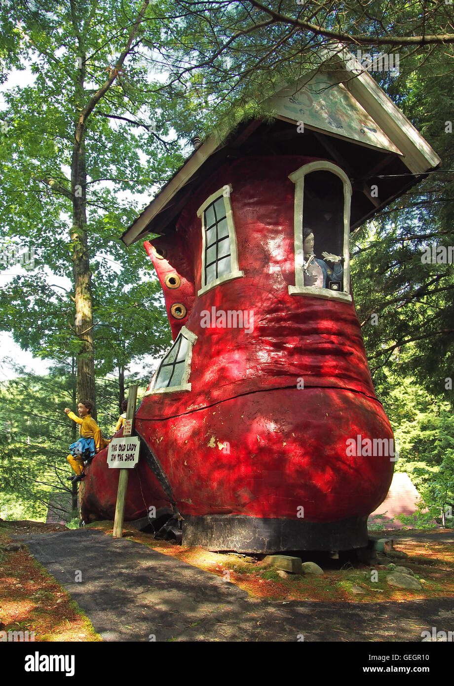 The Magic Forest, Lake New York, USA. July, 24,2016.Children's
