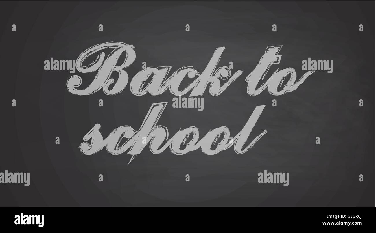 Back to School Chalkboard Background Stock Vector Image & Art - Alamy