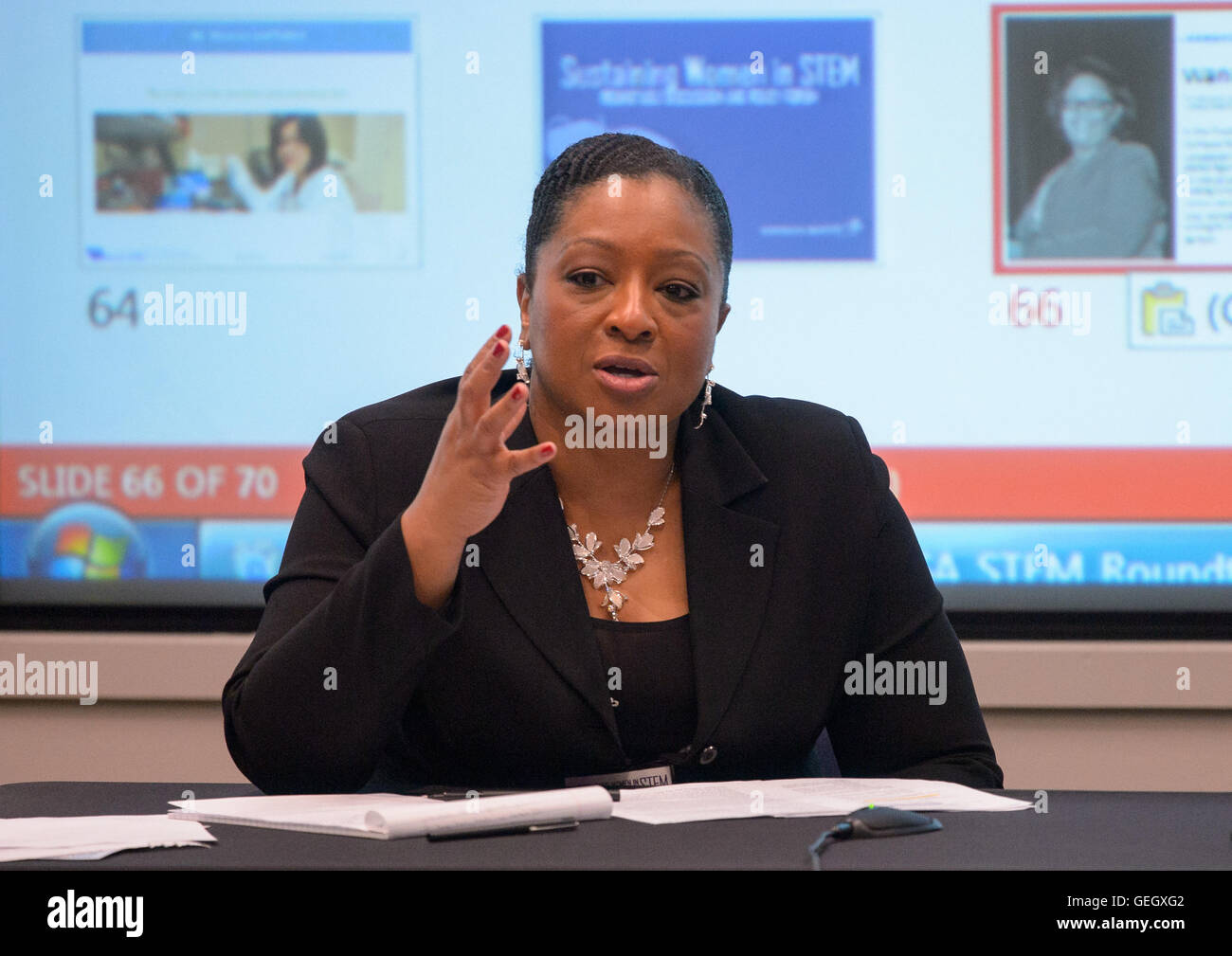 Sustaining Women in STEM Roundtable  03290010 Stock Photo