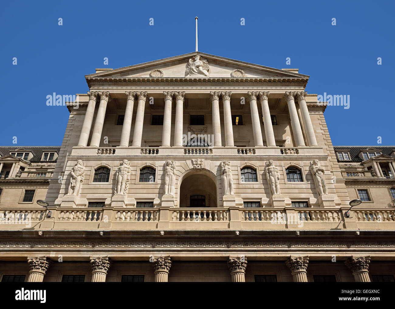 The Bank of England, Threadneedle Street, London, England, United Kingdom. Stock Photo