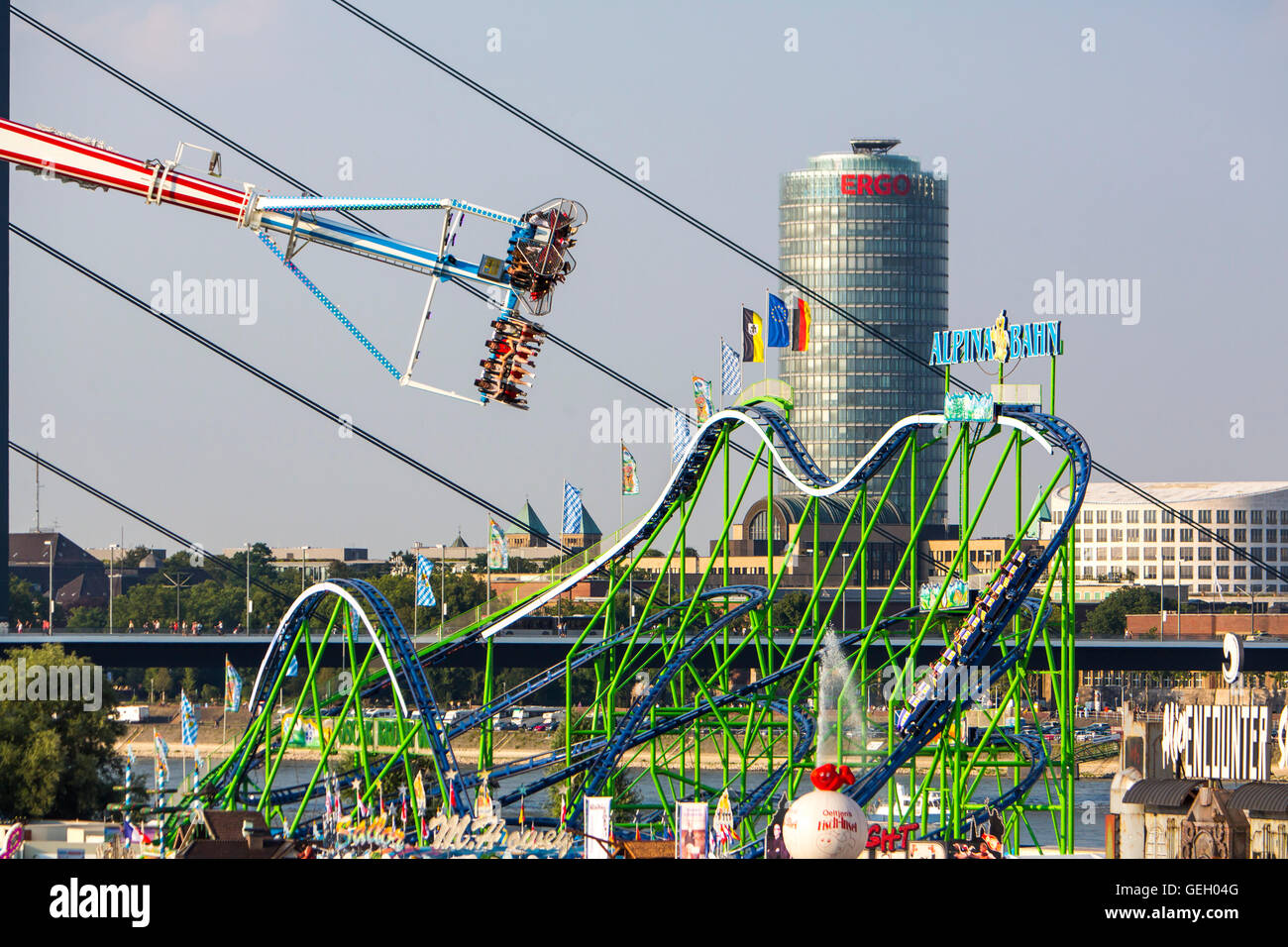 Largest fair on the Rhine, more than 4 millions visitors, with many ...
