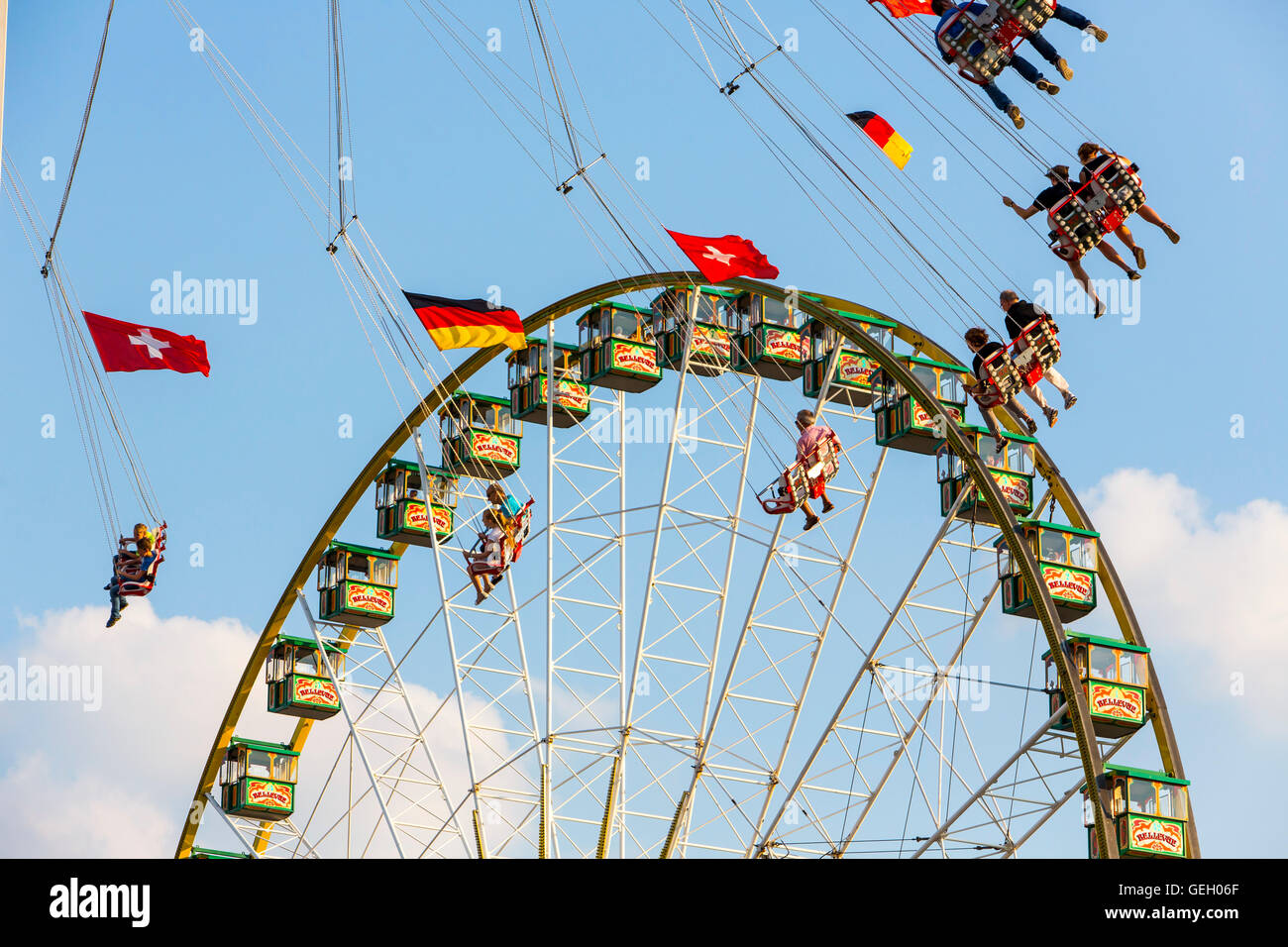 Largest fair on the Rhine, more than 4 millions visitors, with many