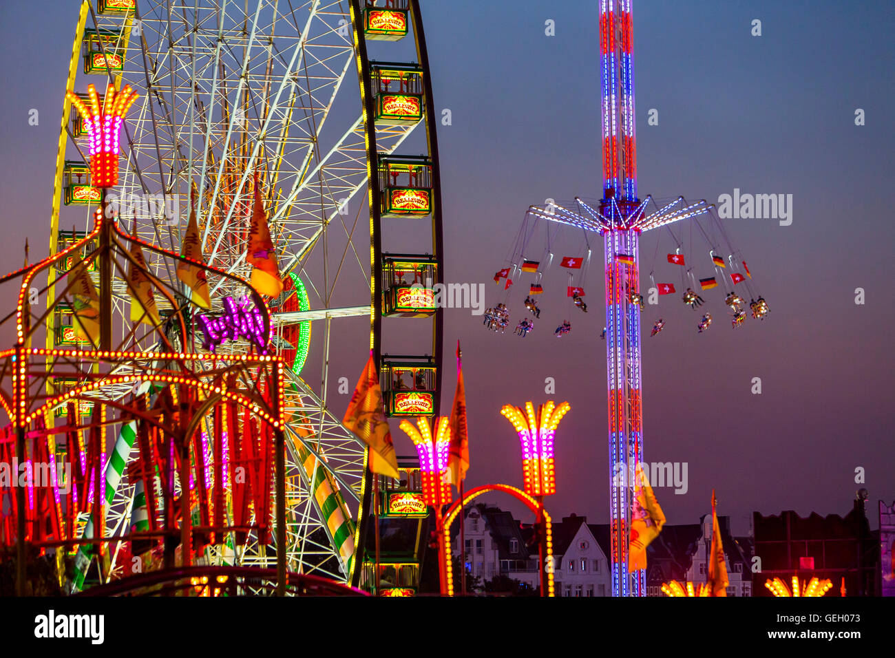 Largest fair on the Rhine, more than 4 millions visitors, with many