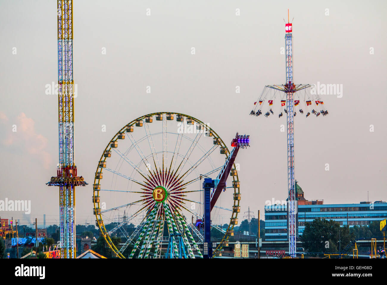 Largest fair on the Rhine, more than 4 millions visitors, with many