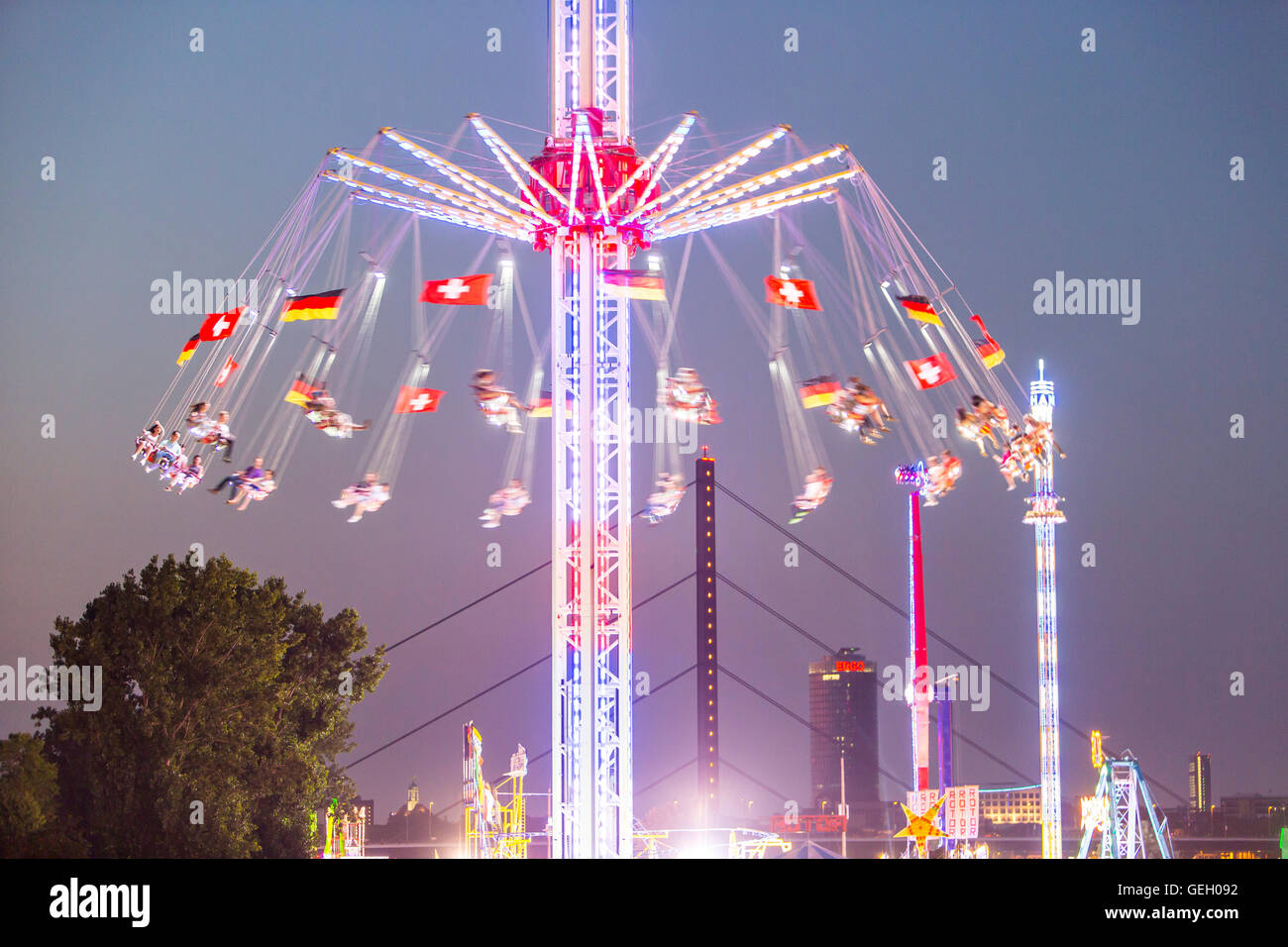 Largest fair on the Rhine, more than 4 millions visitors, with many