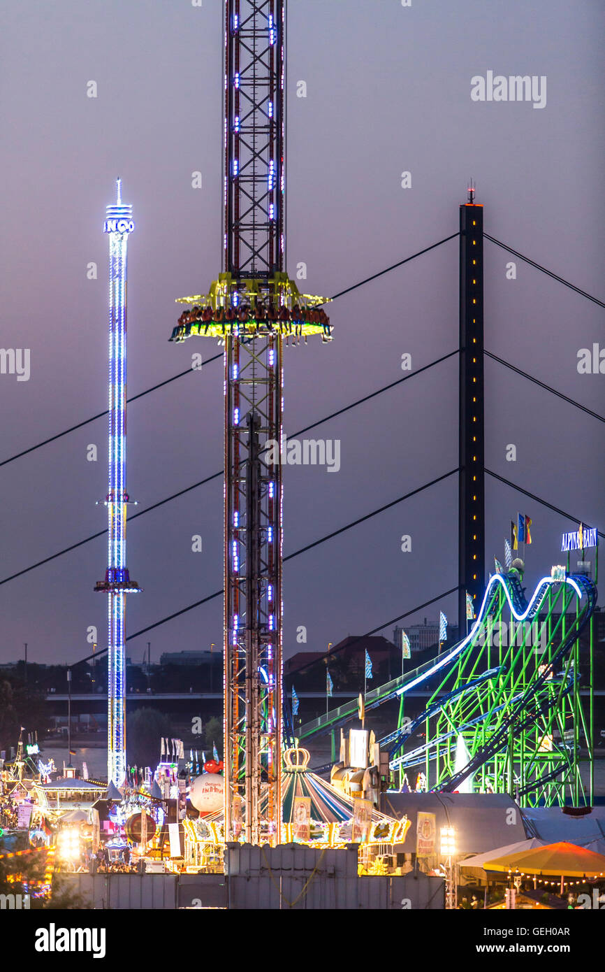 Largest fair on the Rhine, more than 4 millions visitors, with many