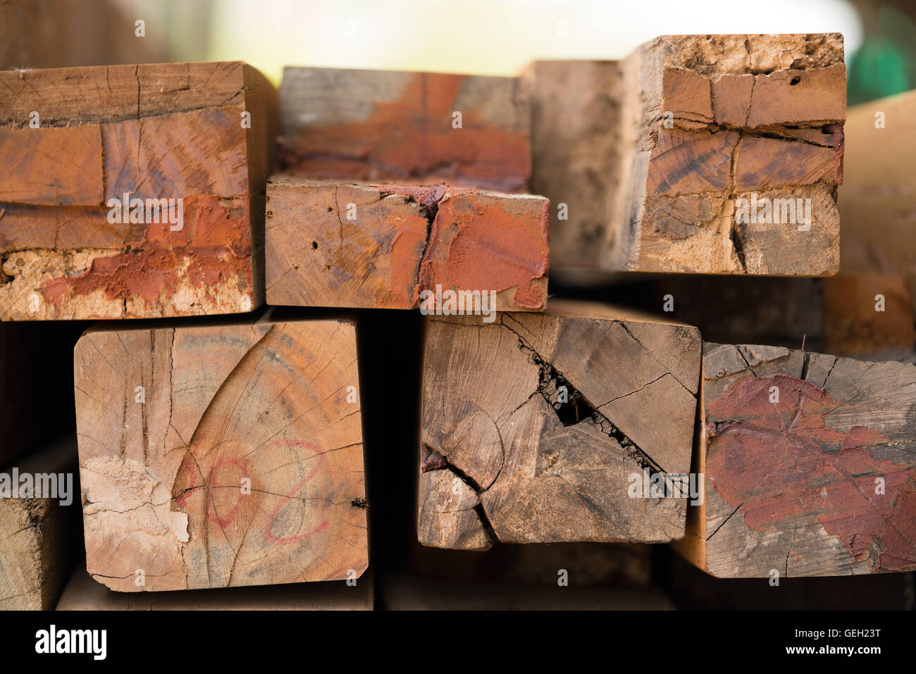Stack of used lumber for reuse in construction Stock Photo Alamy