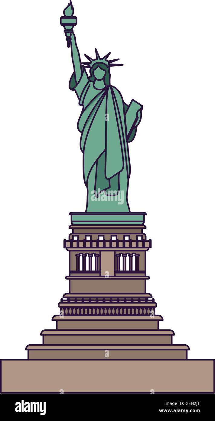 liberty statue isolated icon design Stock Vector Image & Art - Alamy