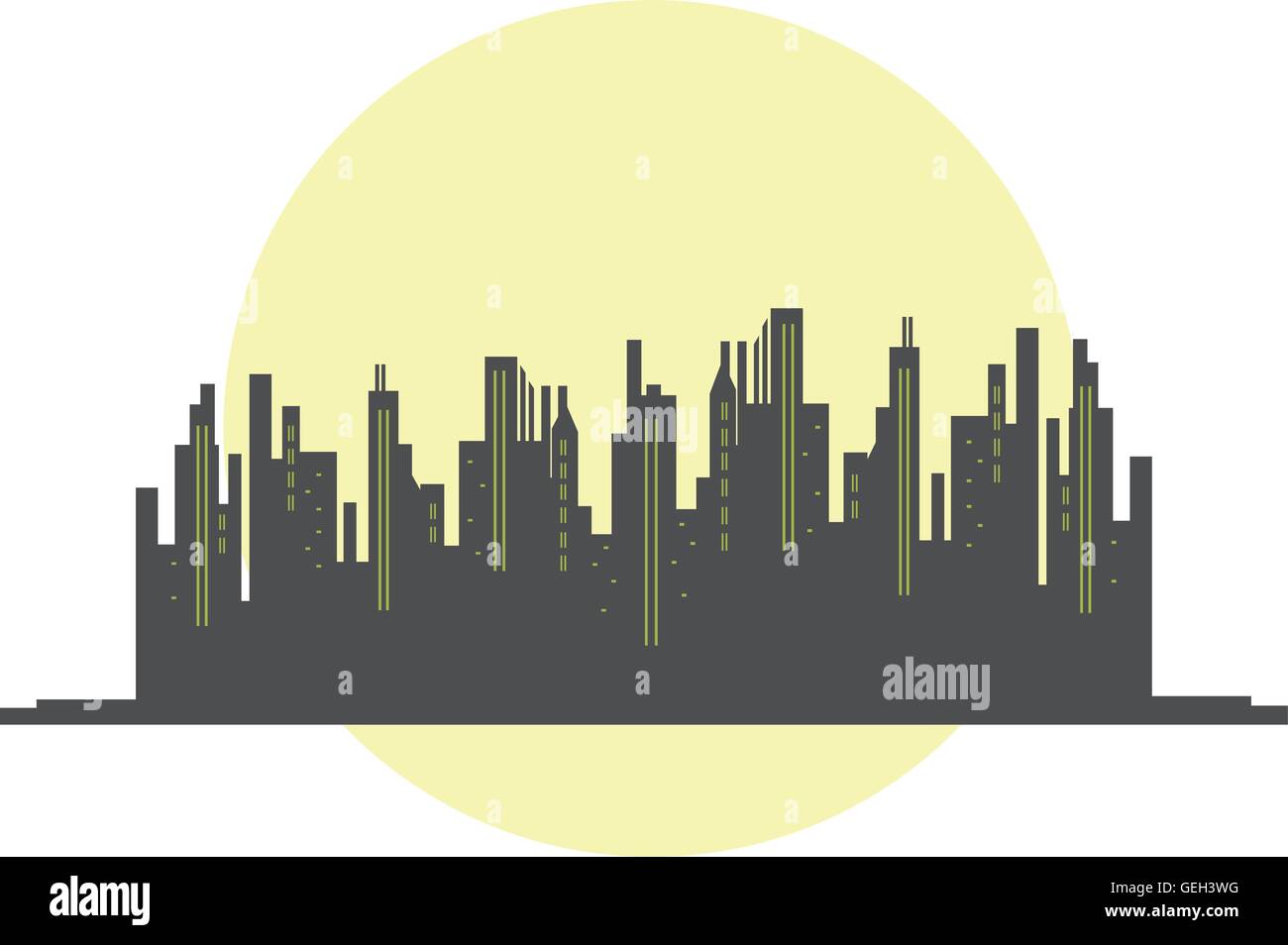 City landscape of vector illustration Stock Vector Image & Art - Alamy