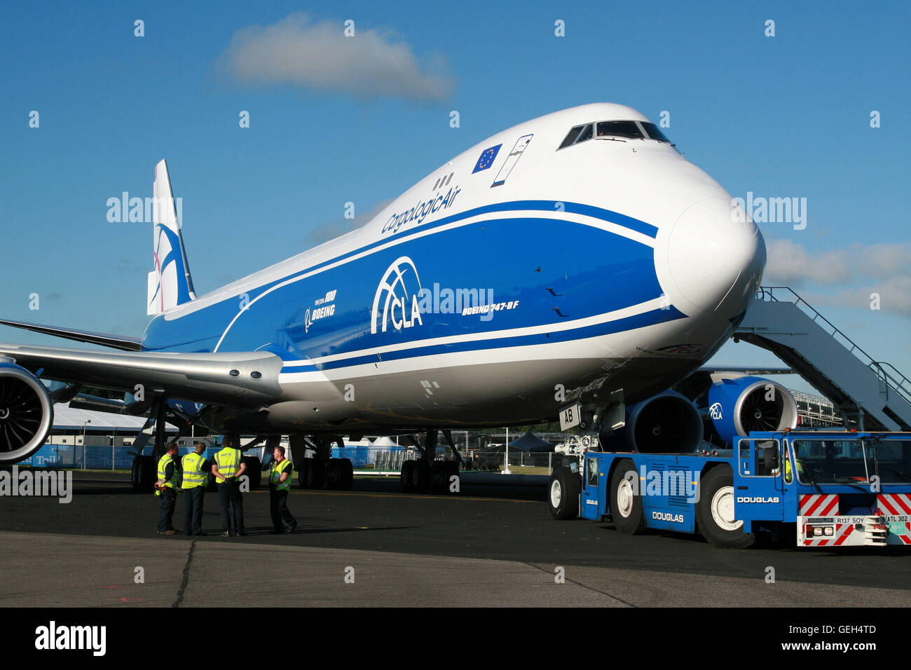 CARGO LOGIC 747 800 VOLGA DNEPR Stock Photo