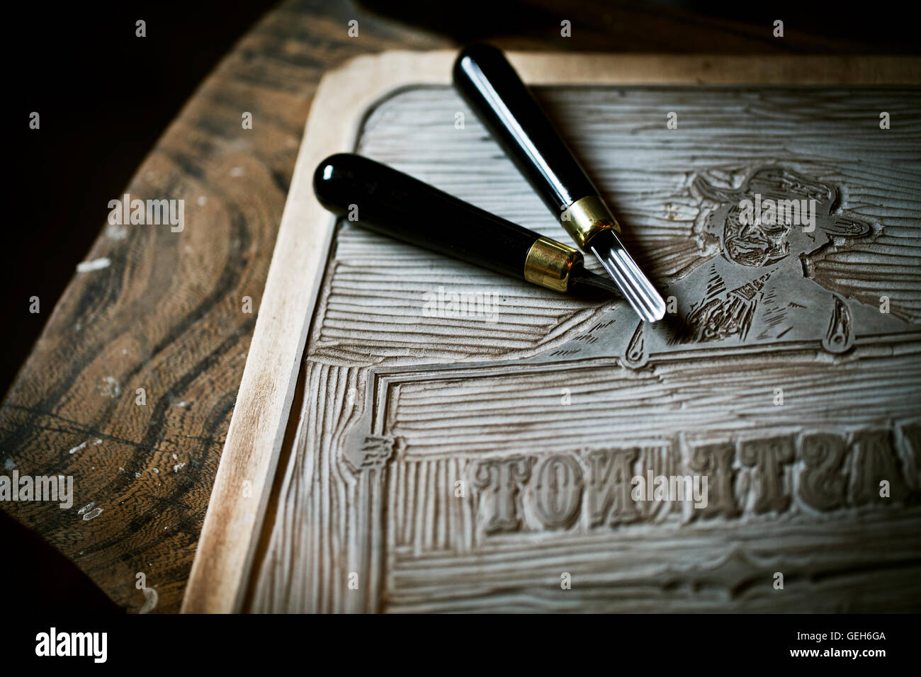 Linoleum cut hires stock photography and images Alamy