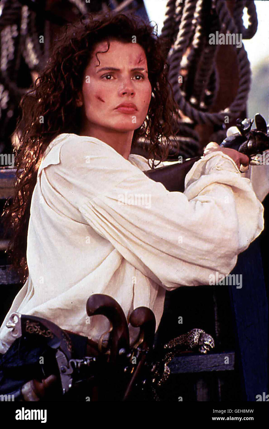 Morgan Adams (Geena Davis) *** Local Caption *** 1995, 1990er, 1990s,  Cutthroat Island, Film, Pirate, Piratin, portrait, Die Piratenbraut Stock  Photo - Alamy