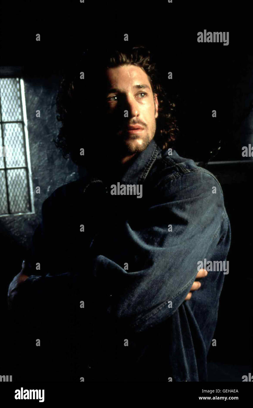 Patrick Dempsey Im Arbeitslager entdeckt Jacke Clayton (Patrick Dempsey) seine poetische Ader. Nach seiner Haftentlassung moechte er eine Jazzkneipe mit Theaterbuehne eroeffnen. *** Local Caption *** 1996, Escape, The, Escape - Flucht Ohne Ausweg Stock Photo