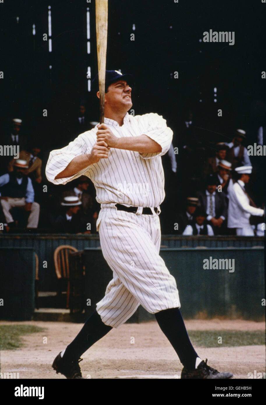 Portrait of Babe Ruth, pitcher for the Boston Red Sox. Caption under image:  “William A. Kuenzel, News staff photograp…