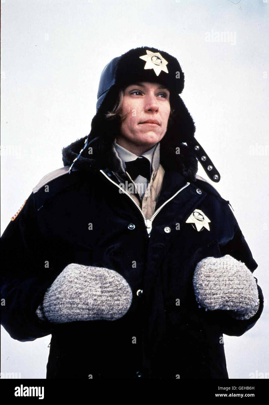 Marge Gunderson (Frances McDormand) *** Local Caption *** 1996, Fargo, Fargo Stock Photo