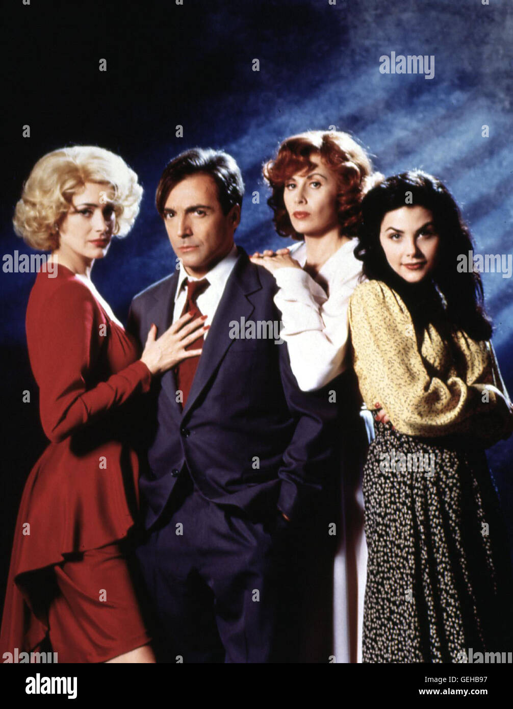 Lola (Sean Young), Ned (Armand Assante), Lana (Kate Nelligan), Laura (Sherilyn Fenn) *** Local Caption *** 1992, Fatal Instinct, Fatal Instinct Stock Photo