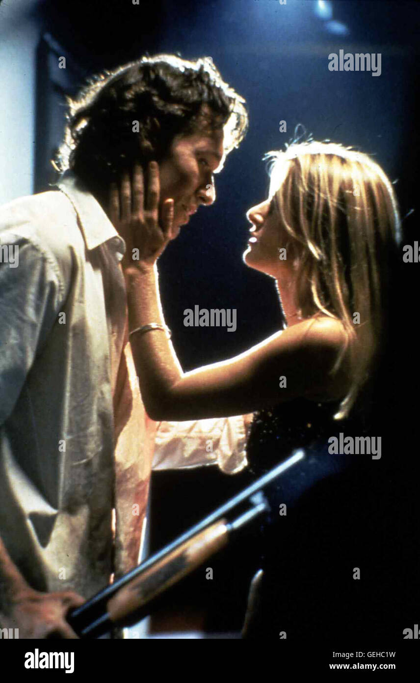 Thomas Ian Griffith, Nastassja Kinski Gemeinsam mit K.C. (Nastassja Kinski) versucht Jack Wild (Thomas Ian Griffith), die Flucht der Verbrecher zu vereiteln.    *** Local Caption *** 1994, Crackerjack, Cracker Jack - Countdown Ins Verderben Stock Photo